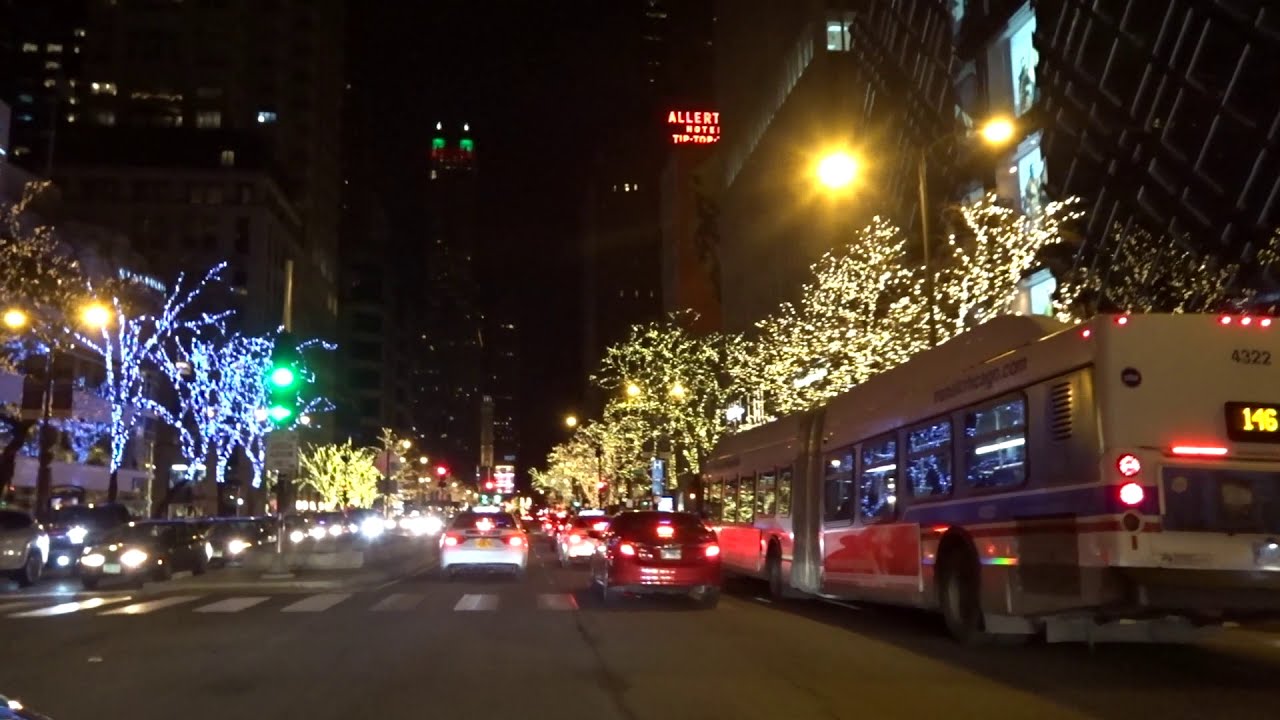 Beautiful Holiday lights on The Magnificent Mile in Chicago, IL YouTube
