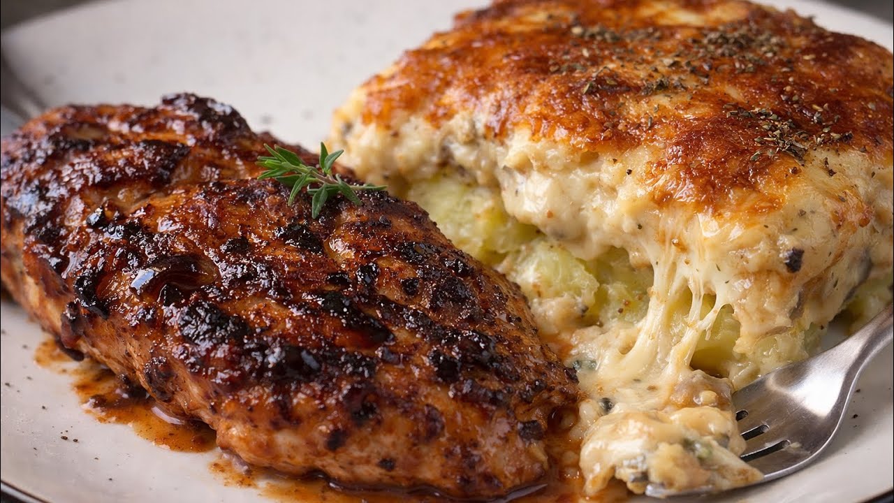 Ситна вечеря з простих продуктів | Картопля під соусом і соковите філе