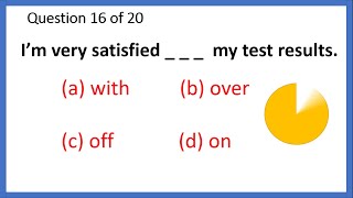 Grammar QUIZ : 20 Questions Level Test - Prepositions I Beginner Level