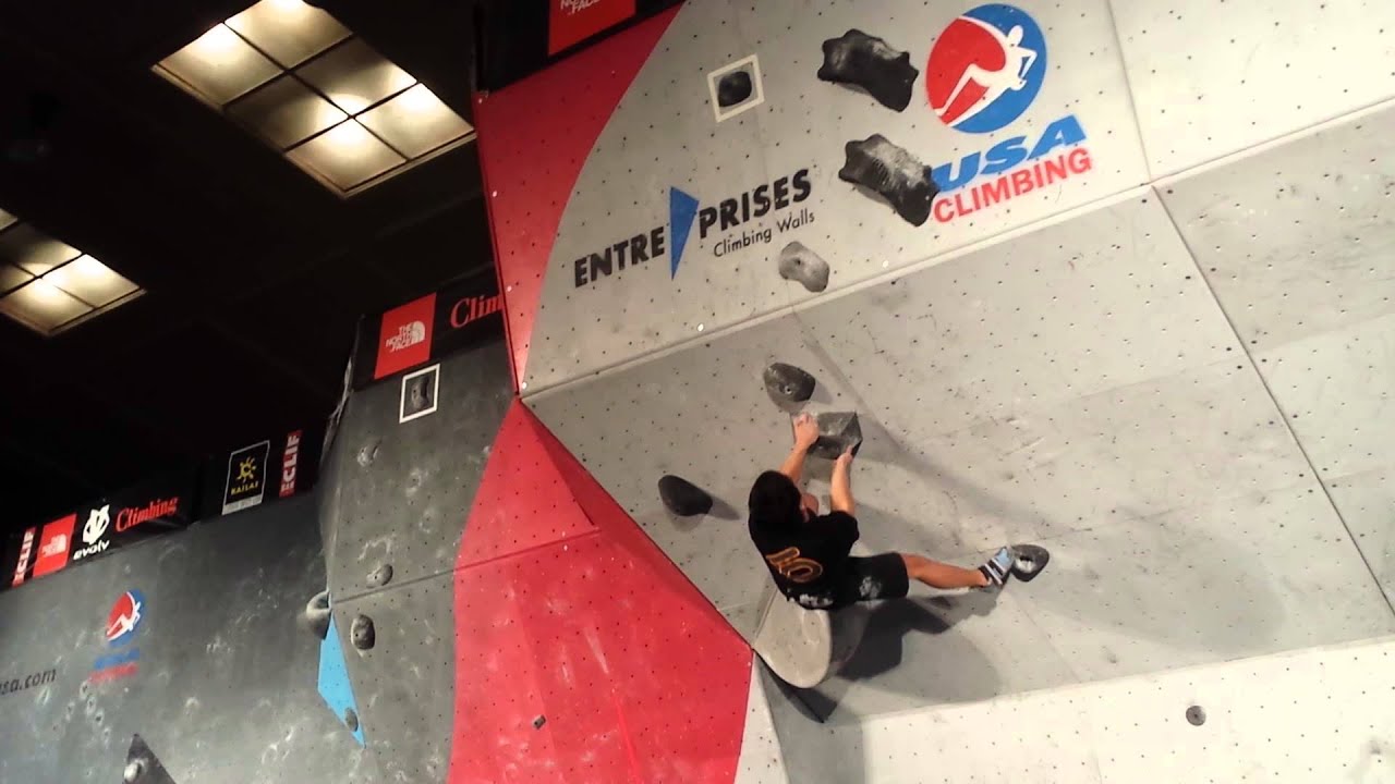 2014 ABS15 Youth Bouldering Nationals semi 1 (Sam Kim) YouTube