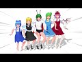 MMD 大バカルテットの口の中がパッサパサです そばかす式