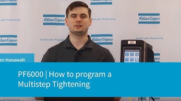 PF6000 | How to Program a multistep tightening
