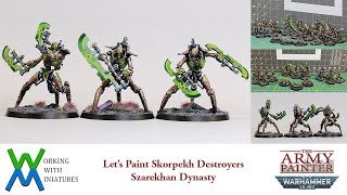 Let's Paint Necron Skorpekh Destroyers #warhammer40k #necrons #armypainter