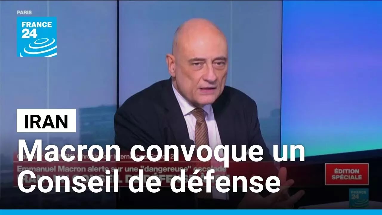 Frappes en Iran : Emmanuel Macron convoque un Conseil de défense • FRANCE 24
