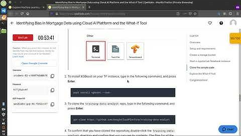 Identifying Bias in Mortgage Data using Cloud AI Platform and the What if Tool