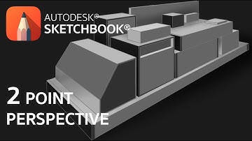 How to DRAW in 2 Point Perspective With SKETCHBOOK PRO: A QUICK & EASY Tutorial