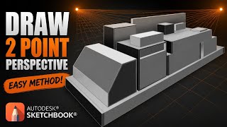 Sketchbook Pro Tutorial: 2 Point Perspective for Beginners