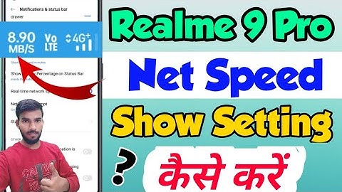 Realme 9 Pro me Net Speed kaise show kare | How to show Net Speed in Realme 9 Pro | Realme 9 Pro