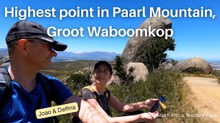 Highest viewpoint in Paarl Mountain - Groot Waboomkop