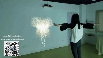 The wings of an angel,Somatosensory Kinect game,3D Holographic art for extibitions,led display