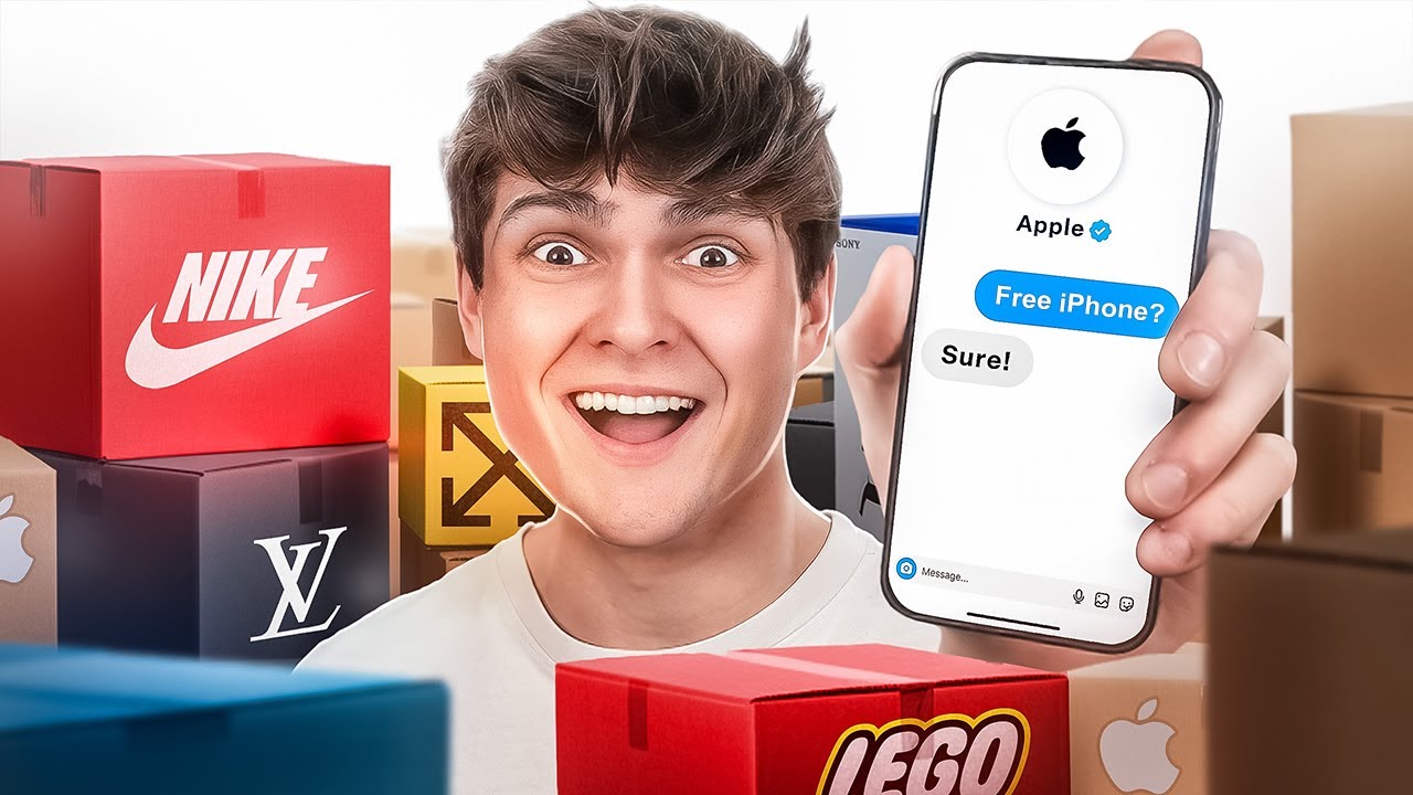 i-asked-100-brands-for-free-stuff-youtube
