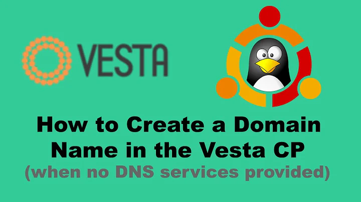 Set up a Domain on the Vesta Control Panel with special name servers, DNS on Ubuntu 14.04