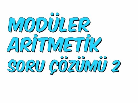 MODÜLER ARİTMETİK 2 SORU ÇÖZÜMÜ | YGS KAMPI '16 Matematik #