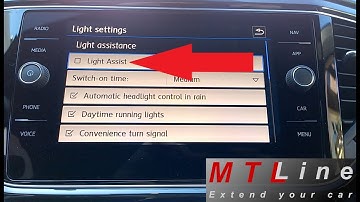 VW T-Roc, MY2018 - activation of the setting for Light Assist - vključitev menija za Light Assist