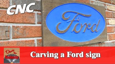 Carving a Ford sign on the X Carve CNC Router