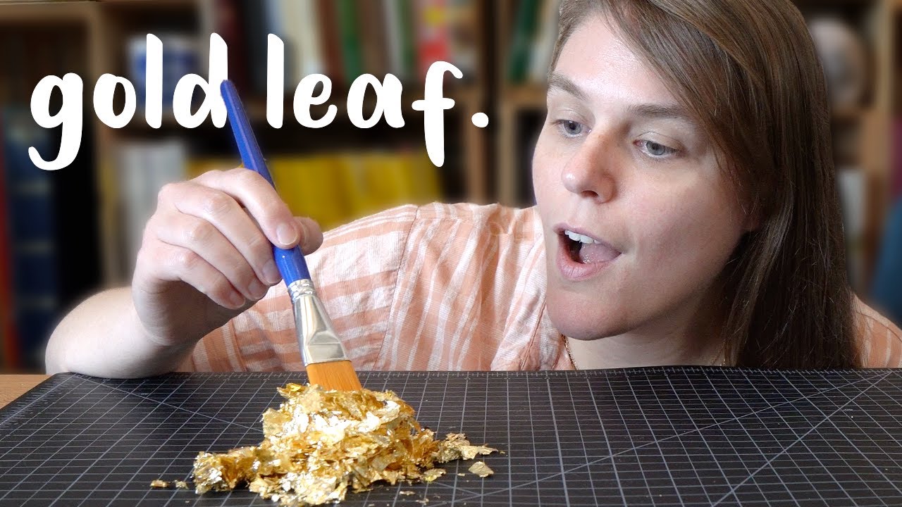 Adding Gold Leaf To A Wedding Collage | Surreal collage demo