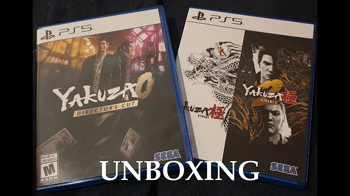 YAKUZA 0  DIRECTOR CUT AND KIWAMI  1 AND 2 UNBOXING PS5 & PS4 PS2