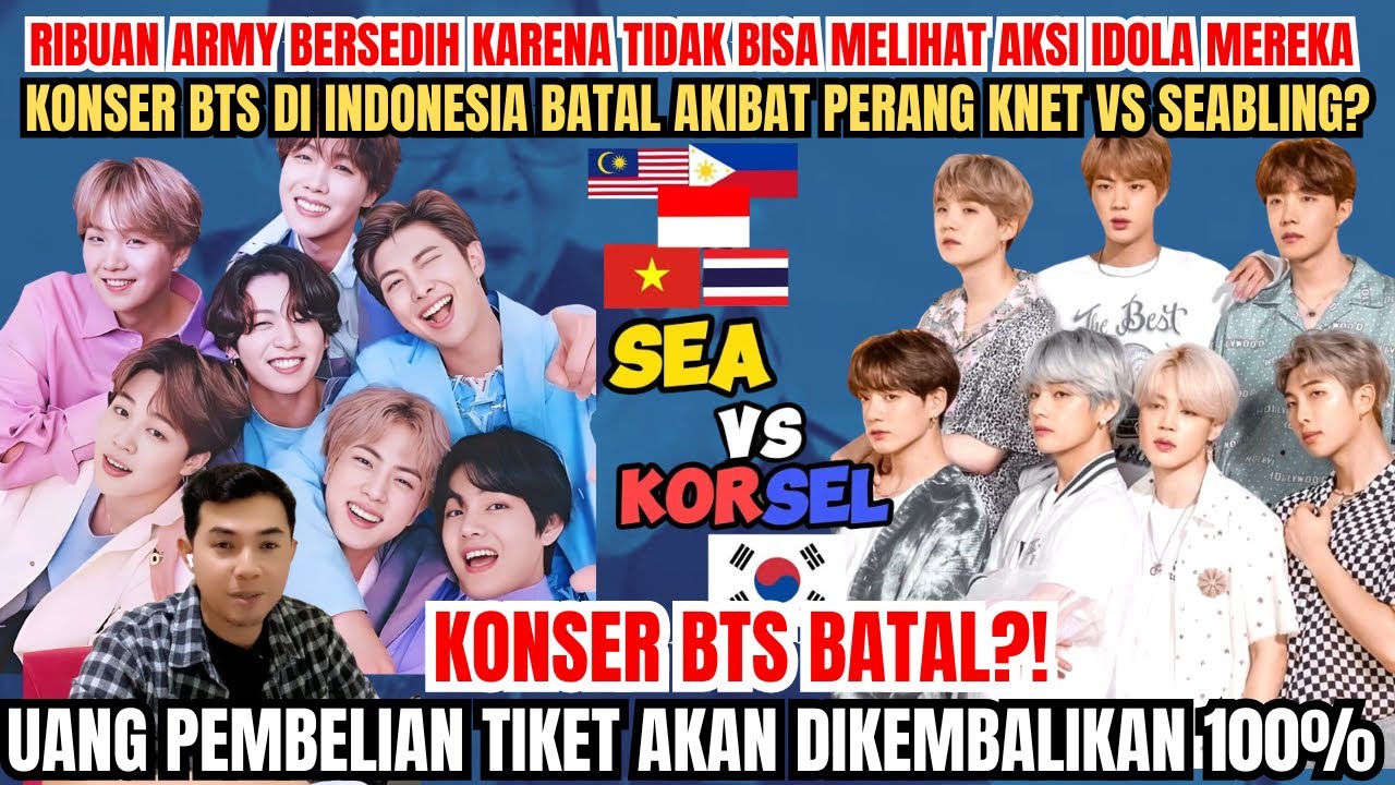 🛑 SHOCK ‼️KONSER BTS DI INDONESIA DIBATALKAN ⁉️