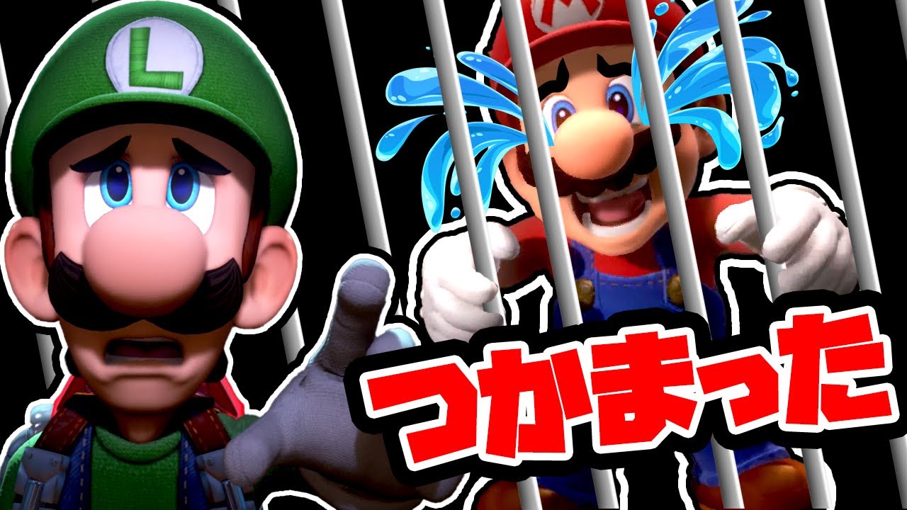 つかまったマリオを助けに行くルイージとグーイージ【ルイージ
