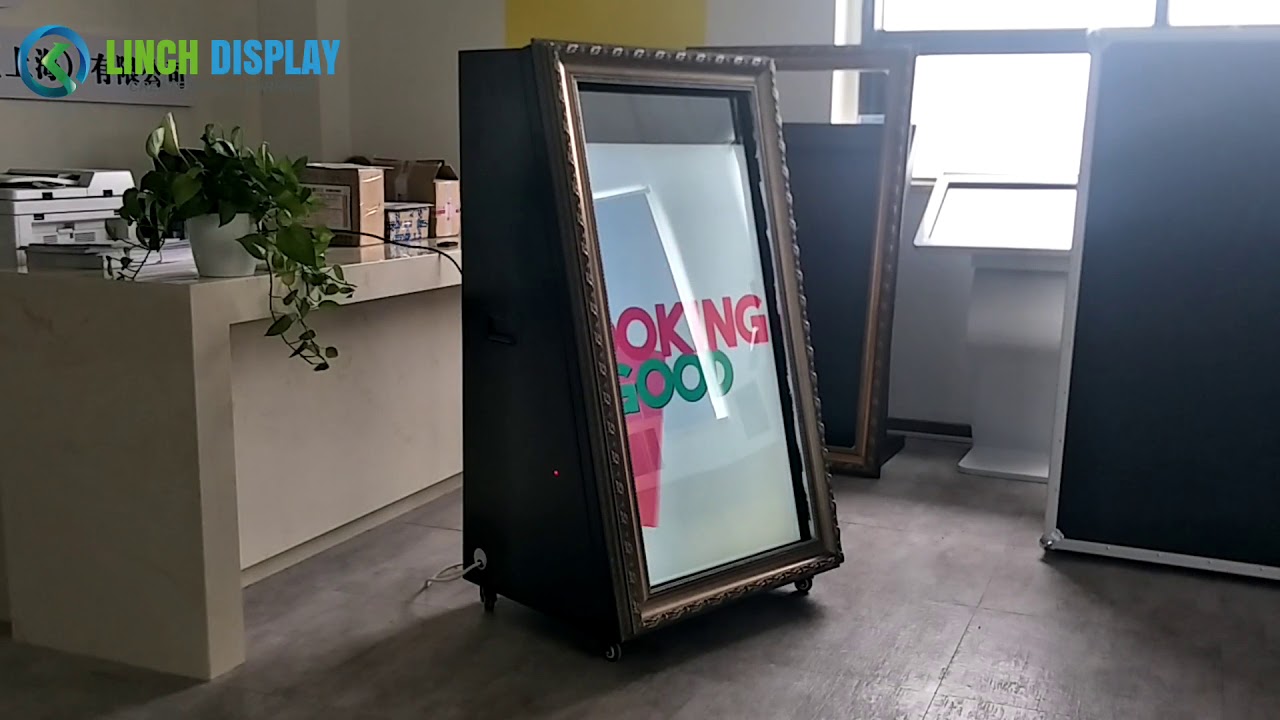 Mirror Photo Booth - Metal Sheet Shell Silver Frame - YouTube