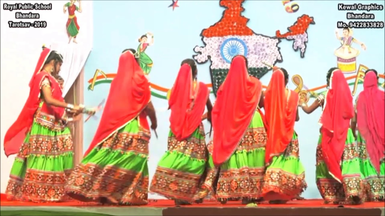 THEME: Gujrati dance | 8th Std Students Dance in Tarotsav 2019 | Royal Public School Bhandara