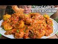 SPICY GARLIC BUTTER SHRIMP | OUTDOOR COOKING | MUKBANG PHILIPPINES
