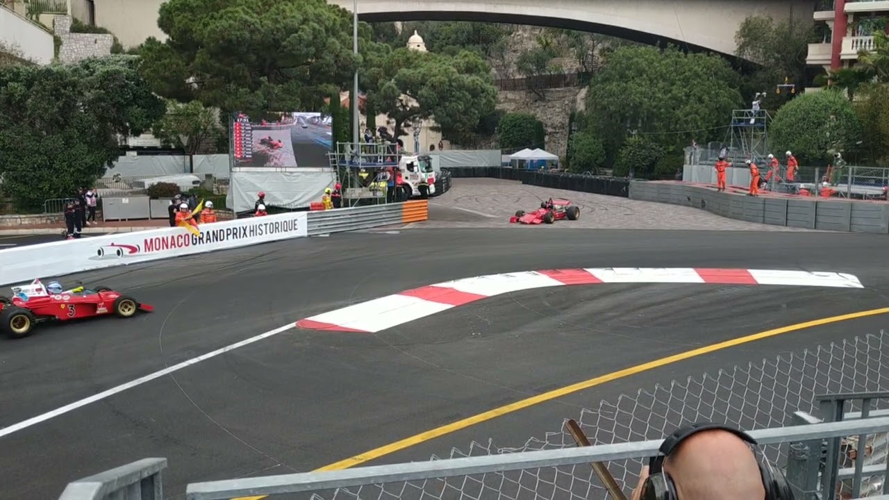 Monaco GP Historique 2022 - Ferrari 312 1969 crash