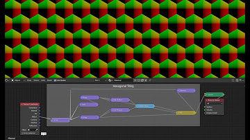 Hexagonal tiling with 9 nodes using the wrap operation (Blender 2.90)