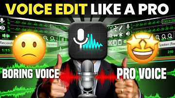 Video Me VOICE EDITING Kaise Kare | WAVE EDITOR kaise Use kare | how to EDIT VOICE for YOUTUBE VIDEO