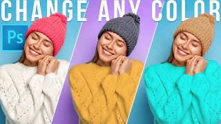 How To Change Colors In Photoshop - 3 Ways To Select And Change ANY Color