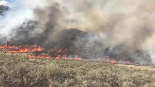Time lapse from the south flank burn operations - Eagle Bluff Wildfire - August 2019