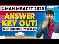 MAH MBA CET 2026 (Attempt 1) Answer Key OUT!!! Raise Objections | Wrong Questions