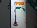 Indian Flag drawing 🇮🇳 Republic day Independence day drawing #viral #art #drawing #reels