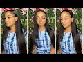 What Lace ? 😍Simple Side Part Straight Hair | Tinashe Hair🖤