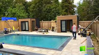 Modern Cube Style Changeroom And Storage Shed