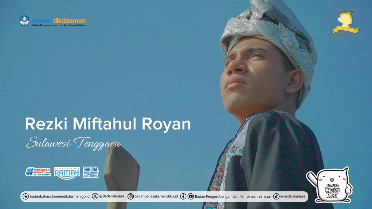 Rezki Miftahul Royan, Duta Bahasa Nasional 2026, Provinsi Sulawesi Tenggara