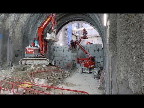 Le raccordement des deux tunnels 40 mètres sous terre à Courbevoie