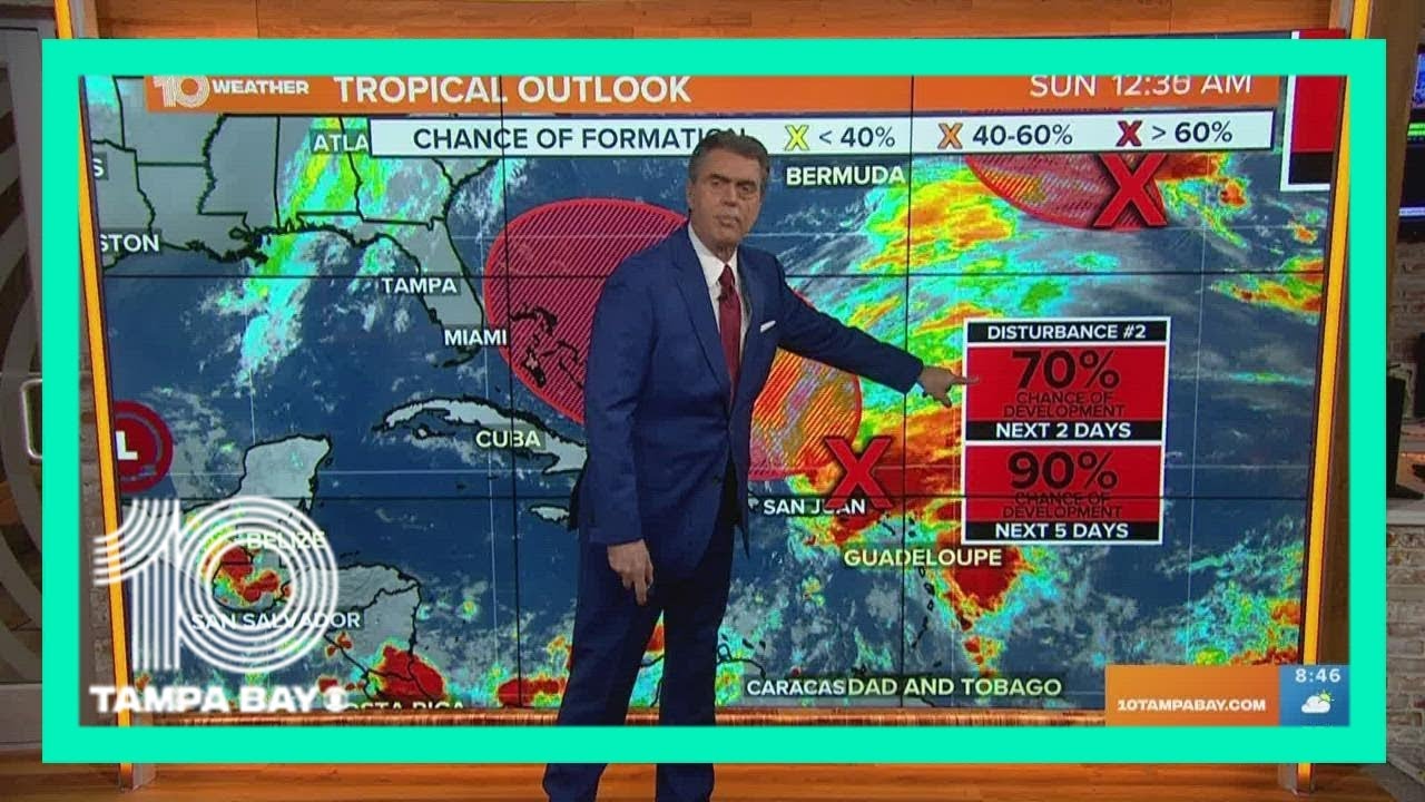Tracking the Tropics: System in Atlantic now has 90% chance for ...
