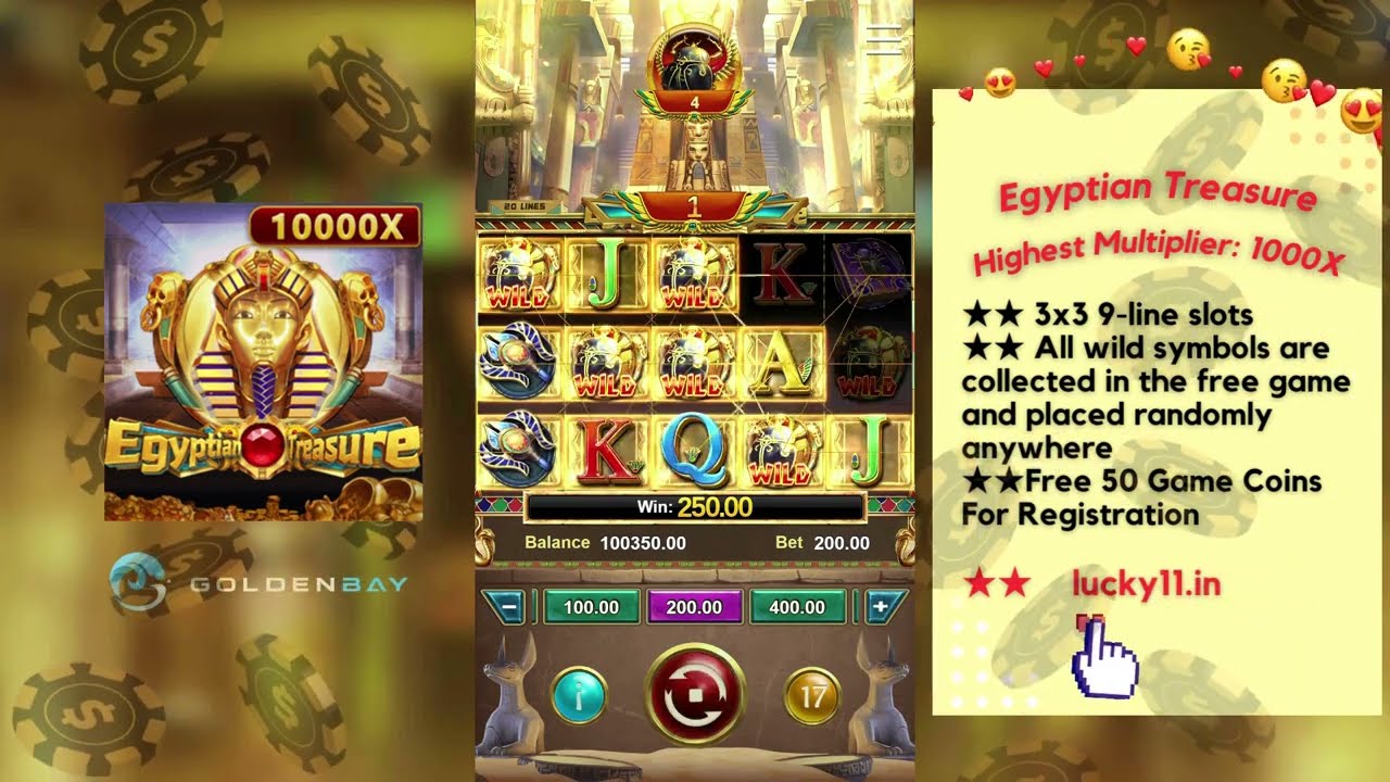 GB SLOT🚀Egyptian Treasure🚀Golden Bay Slot🚀GUGOBET