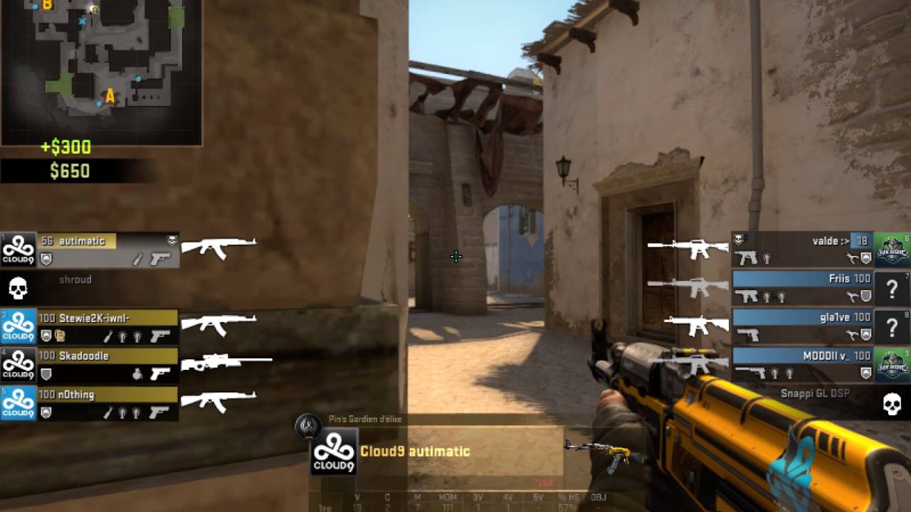 [CSGO] Cloud 9 vs Heroic - Insane flick shot by autimatic [POV]