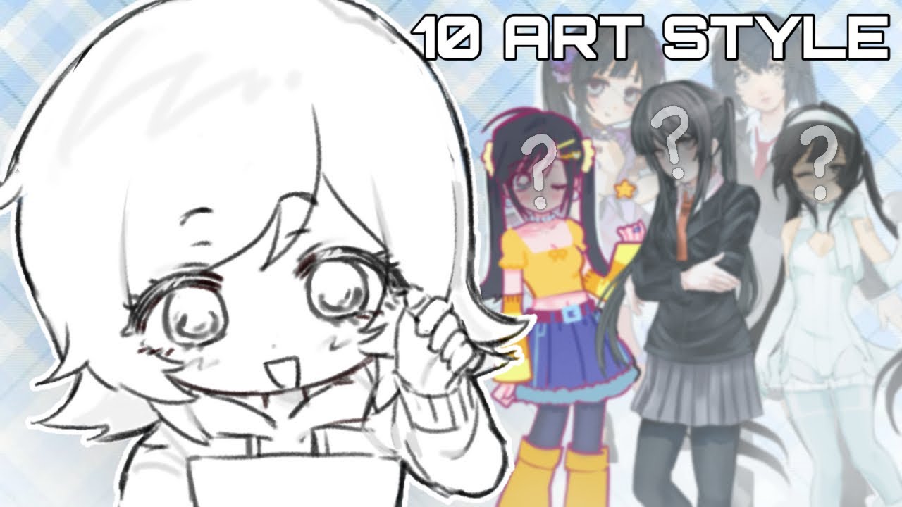 10 Art Style Challenge (alnst, vivinos, crk, danganronpa, tbhk and more)