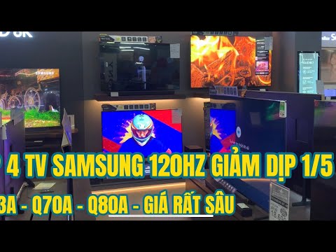 Video 4 Tivi QLED 120hz từ 50 tới 65inch Samsung xuống dịp... - youtube