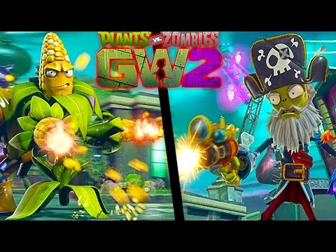 Zombies vs Plants video for children Big Boss battle in a ridiculous game Plants vs Zombies GW 2