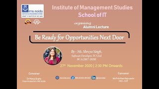 Alumni Lecture from SOIT
