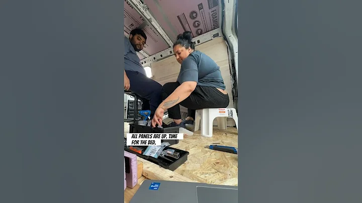 Muggles get ready to build a bed! #shorts #vanbuild #gmc #newbie