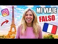 24 HORAS PUBLICANDO UNA VIDA FALSA EN INSTAGRAM (Mi viaje falso a París!!) | Laia Oli