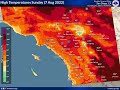 Occasional Thunderstorms in the Mountains and Deserts - But Varying Each Day