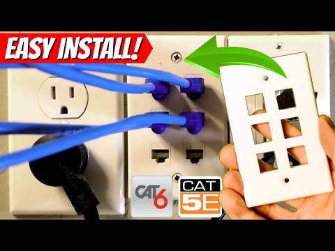 HOME NETWORKS FOR BEGINNERS | 6-Port Data Wall Plate Installation 2022