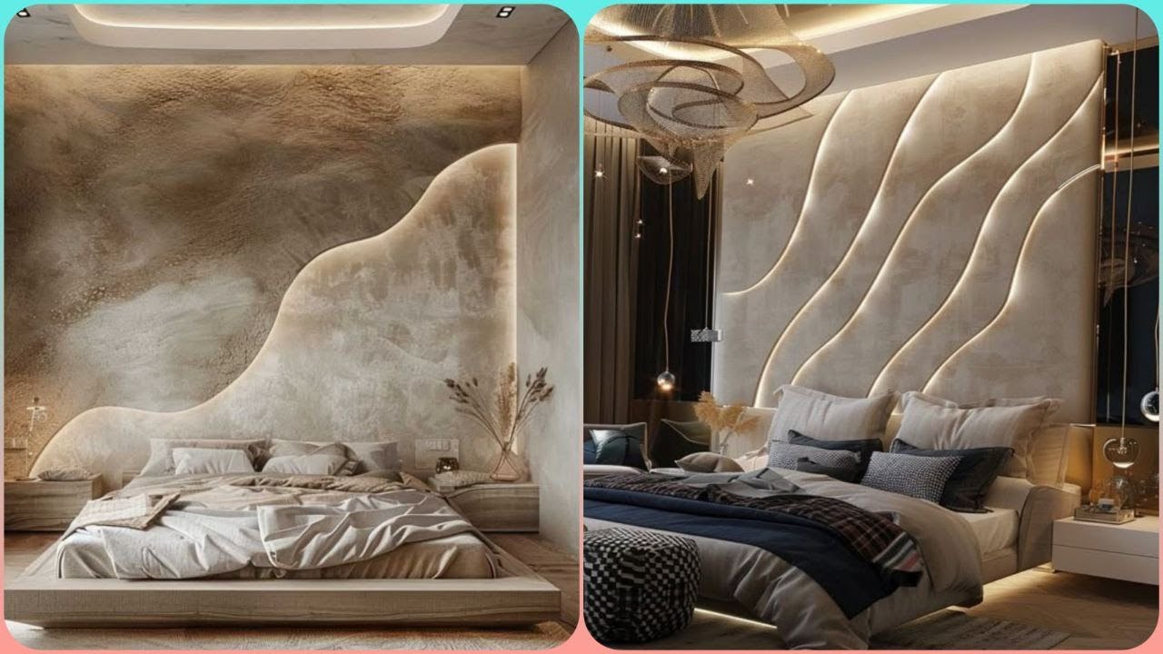 100 Latest PVC Wall Panel Designs for Bedroom Walls 2025 | Home Wall ...