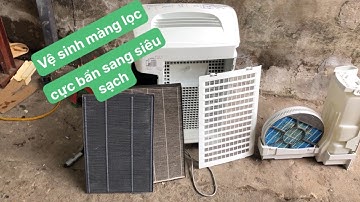 Vệ sinh màng lọc của máy lọc không khí Sharp nội địa Nhật